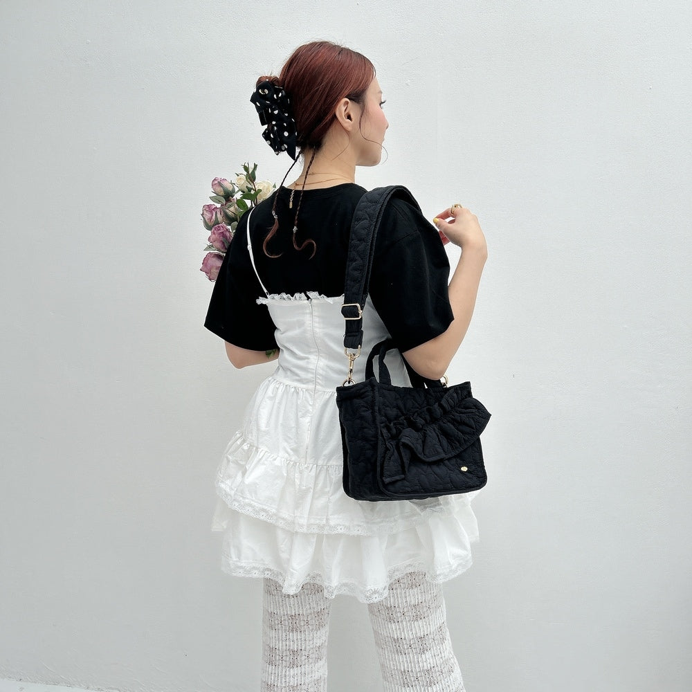 ヘアクリップ Dot Ribbon