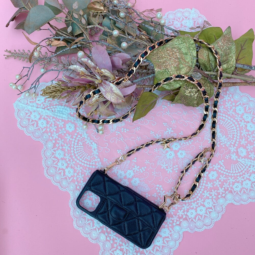 スマホケース Stella Chain ブラック