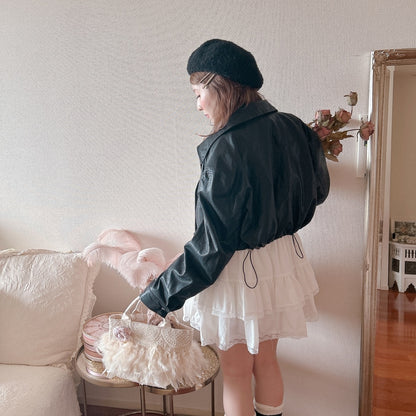 ★Volumeフェイクレザージャケット