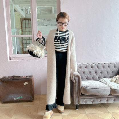 ★ロングFluffyニットガウン