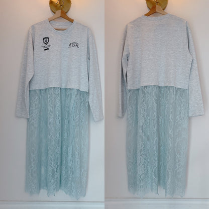 ★SheerレースロンTワンピ