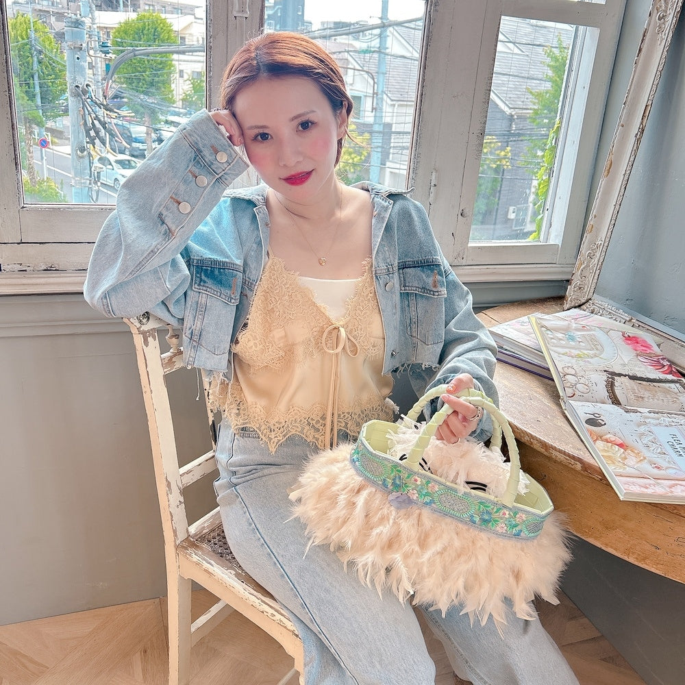 ★Croppedレースビスチェ