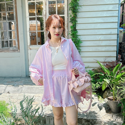 ★Pink Museシャツセットアップ