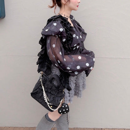 ★Polka Puffブラウス