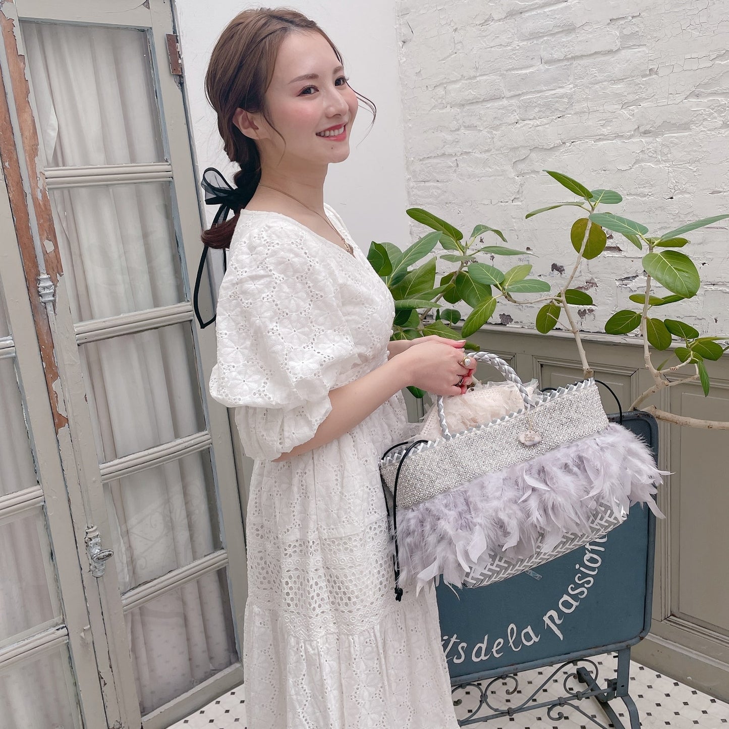 巾着バッグ Sea Anemone