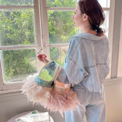 ★Volumeスリーブショートデニムジャケット