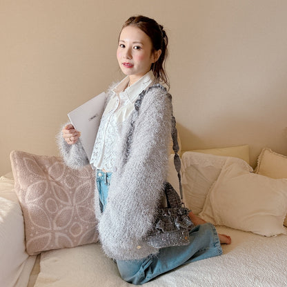 ★Croppedレースシャツ