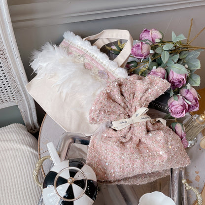 巾着＆トートSET Pom Pom Bunny