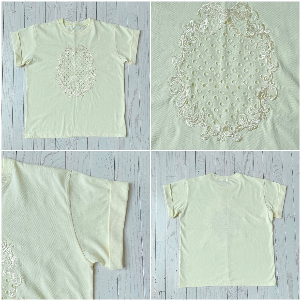 ★リボンEmbroideryTsh