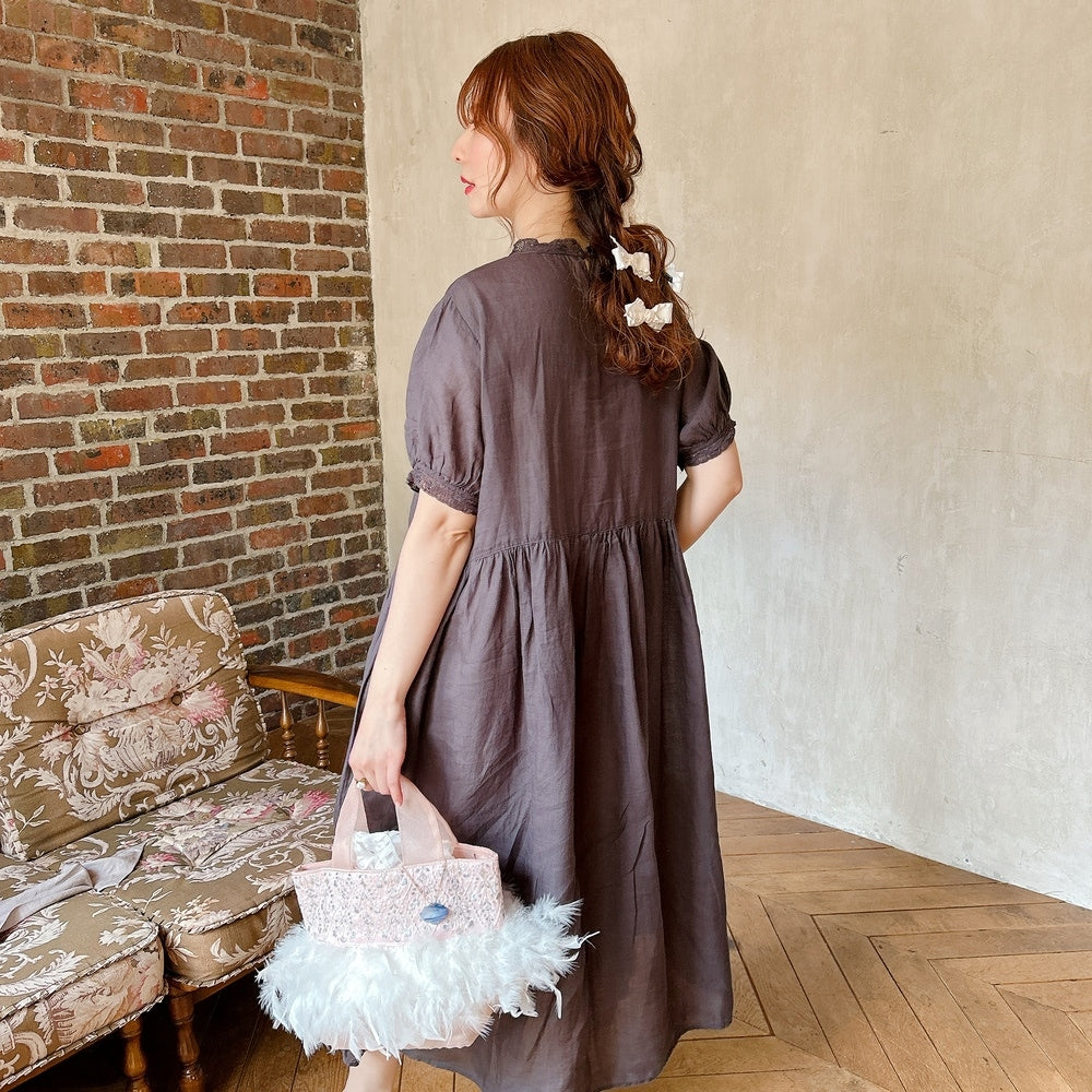 ★Noble Laceリネンワンピース