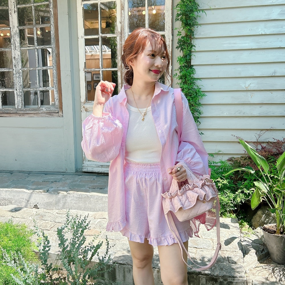 ★Pink Museシャツセットアップ