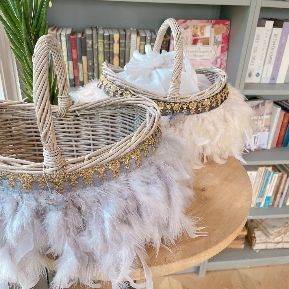 かご&巾着SET Antique Glow Rattan