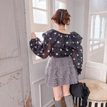 ★Polka Puffブラウス