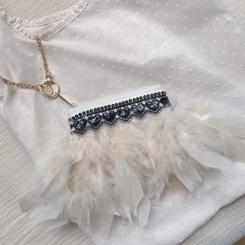 ポーチ付バッグ Balloon Marche【無地ドット】