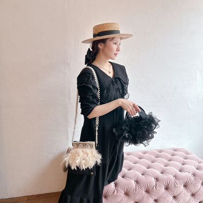 ミニサコッシュ Wintry Meghan ブラック