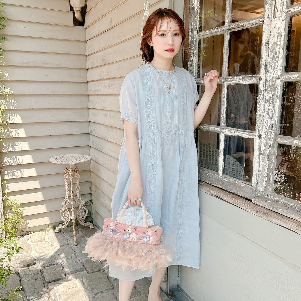 ★Noble Laceリネンワンピース