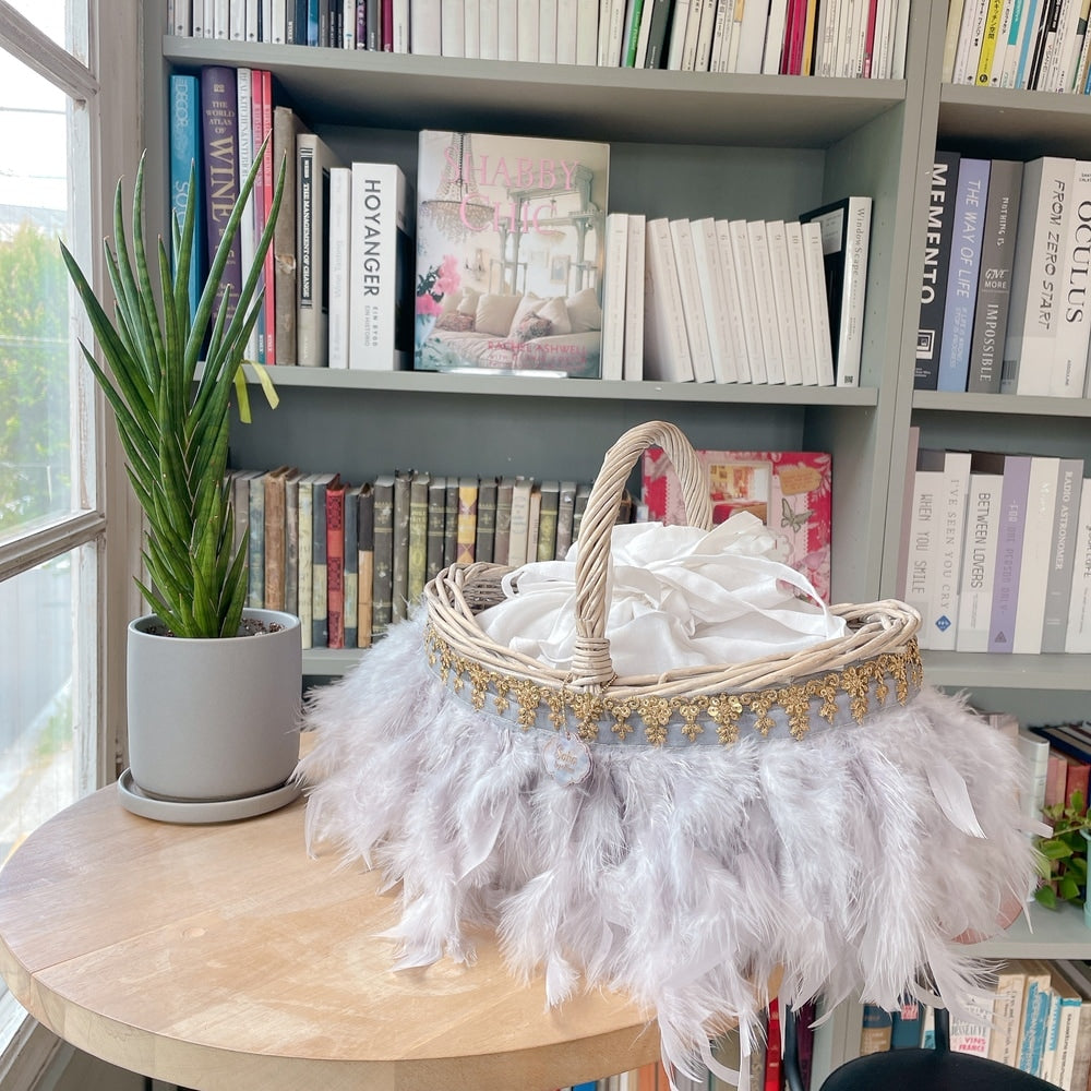 かご&巾着SET Antique Glow Rattan