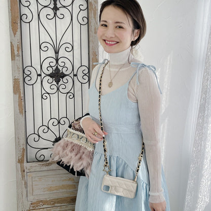 スマホケース Stella Chain アイボリー