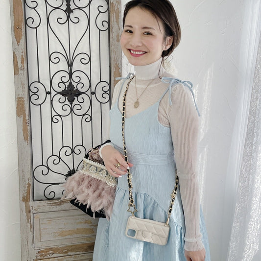 スマホケース Stella Chain アイボリー