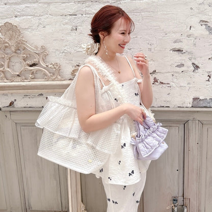 サテンフリルシュシュ Juliette