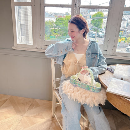 ★Volumeスリーブショートデニムジャケット