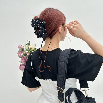 ヘアクリップ Dot Ribbon