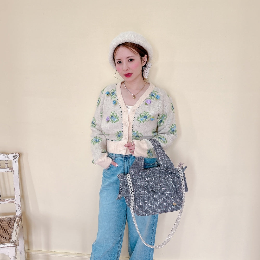 ハートアシメパールネックレス