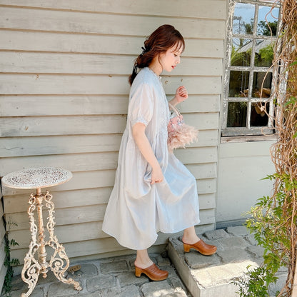 ★Noble Laceリネンワンピース