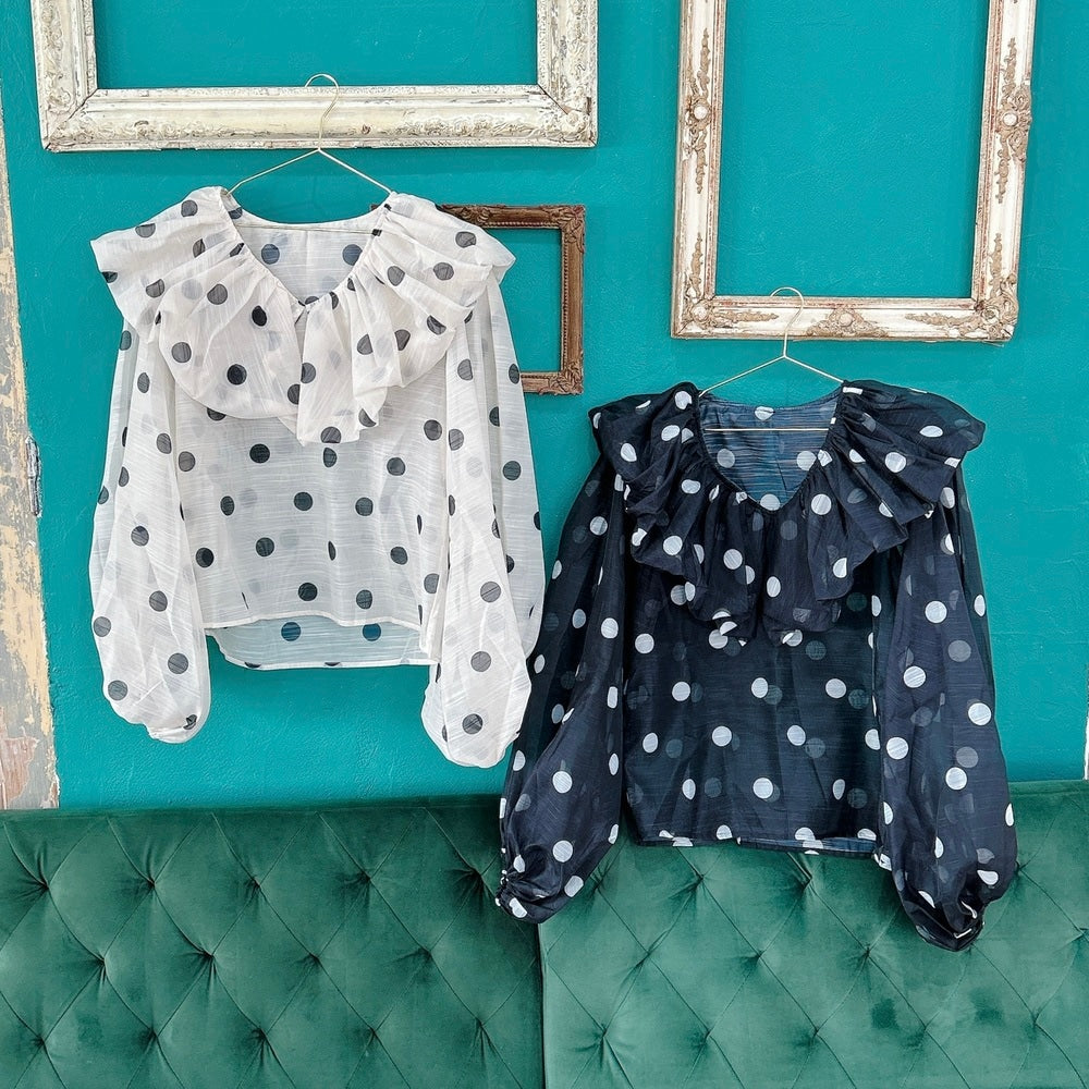 ★Polka Puffブラウス