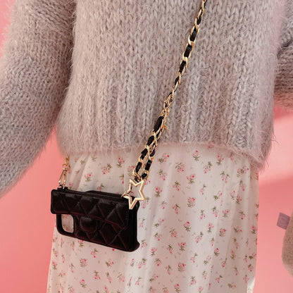 スマホケース Stella Chain ブラック