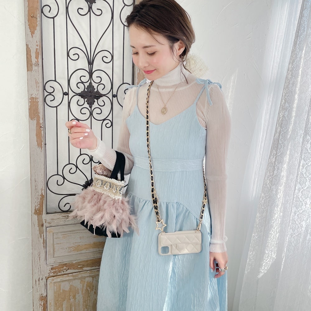 スマホケース Stella Chain アイボリー