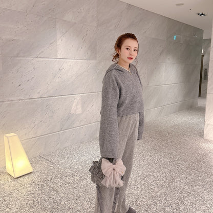 フリルバッグ Tweedy Bebe【グレーミックス】2サイズ