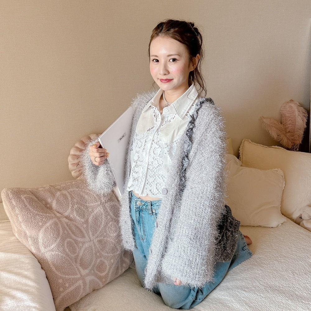 ★Croppedレースシャツ