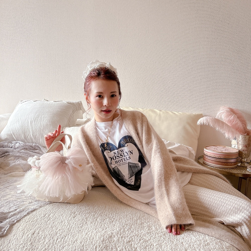 ★ロングFluffyニットガウン