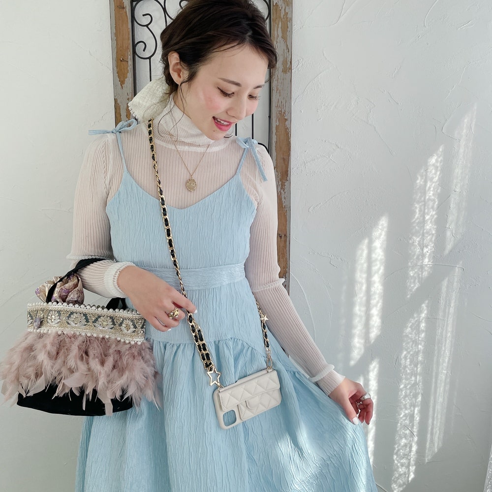 スマホケース Stella Chain アイボリー