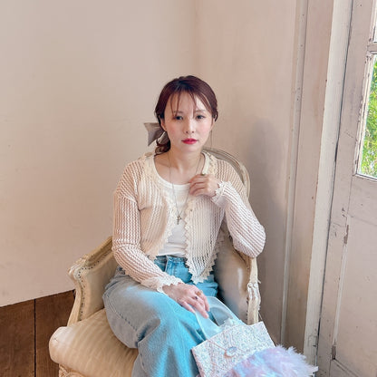 ★Bloomy クロシェットカーディガン