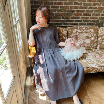 ★Noble Laceリネンワンピース