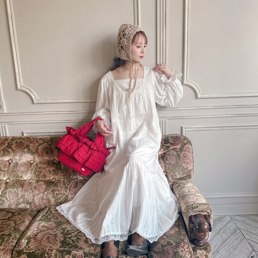★コットンレースDollyワンピース