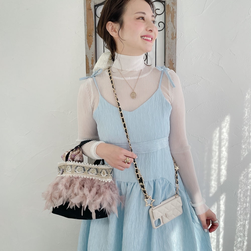 スマホケース Stella Chain アイボリー