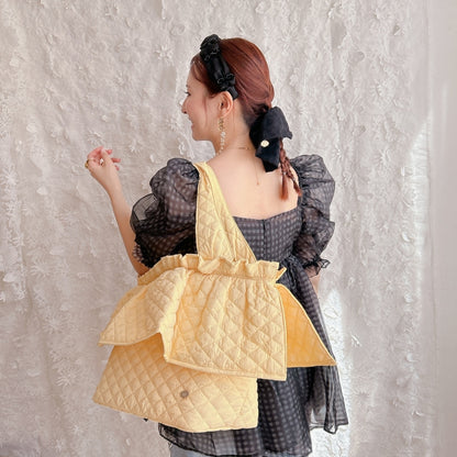 ビッグフリルバッグ Quilting Frill Bebe 【レモン】