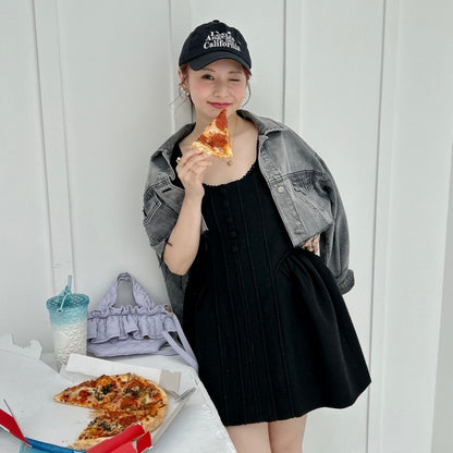 ★Volumeスリーブショートデニムジャケット