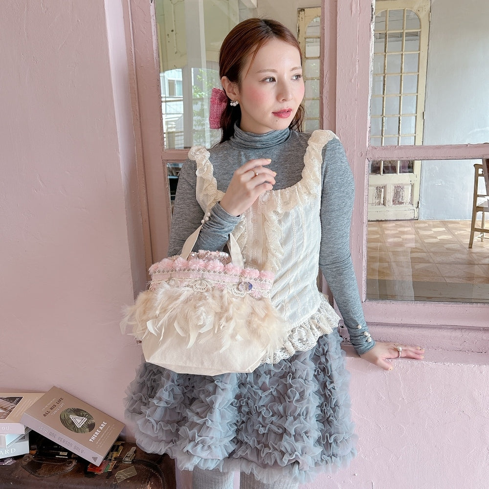 巾着＆トートSET Pom Pom Bunny