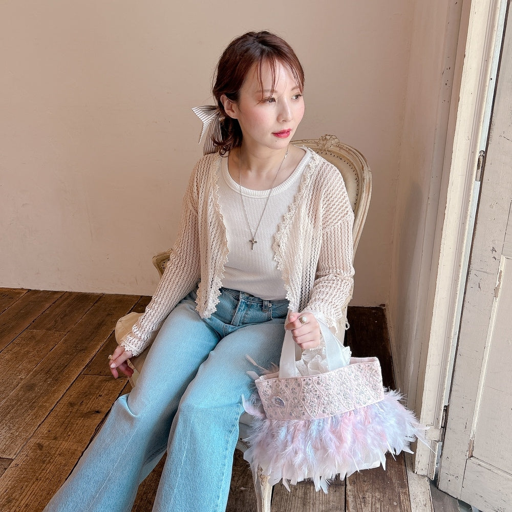 ★Bloomy クロシェットカーディガン