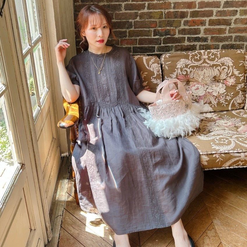 ★Noble Laceリネンワンピース