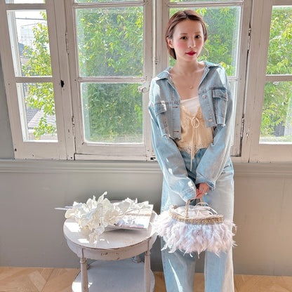 かご&巾着SET Antique Glow Rattan