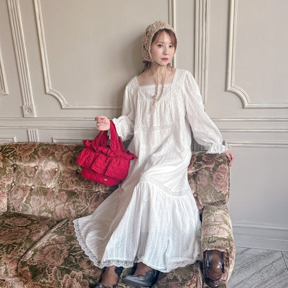 ★コットンレースDollyワンピース