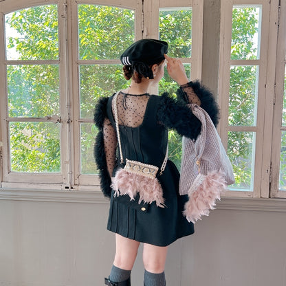 ミニサコッシュ Wintry Meghan ブラック