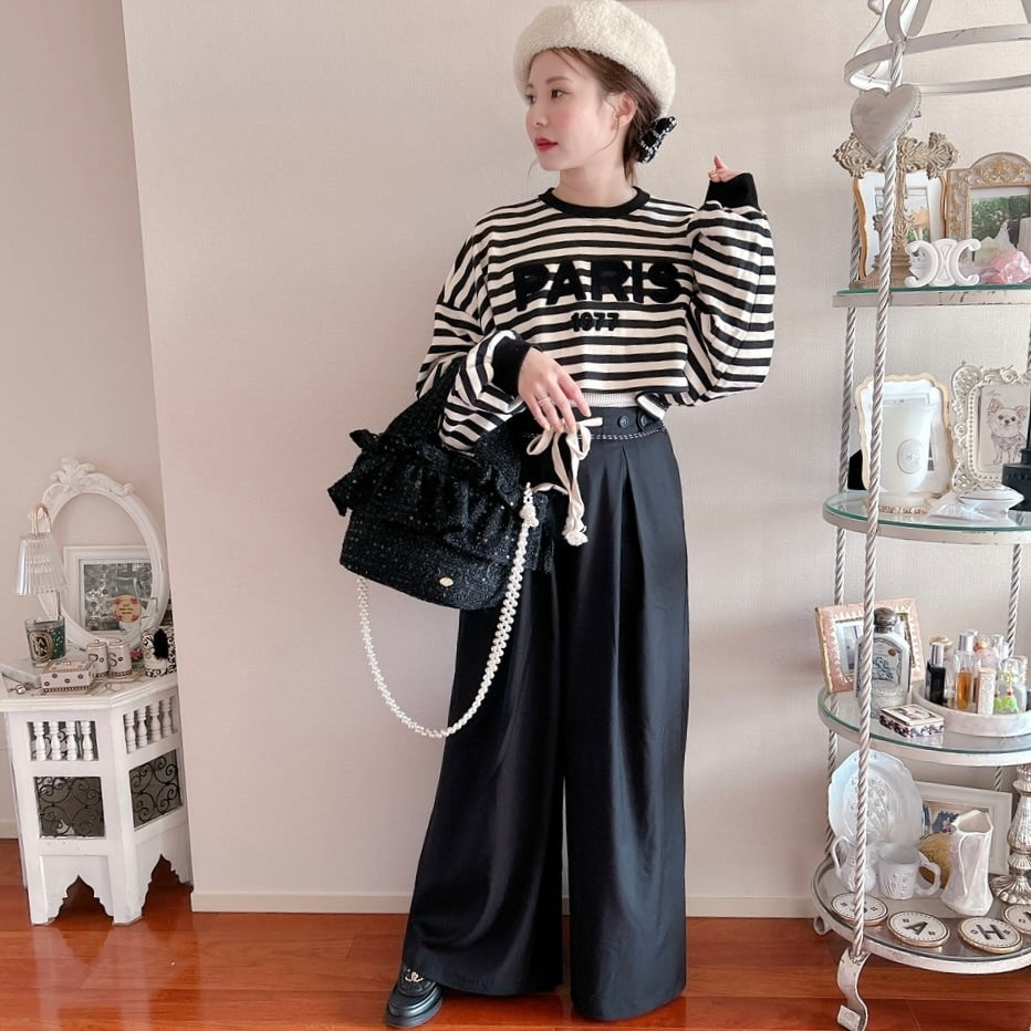 ★Mannishワイドパンツ