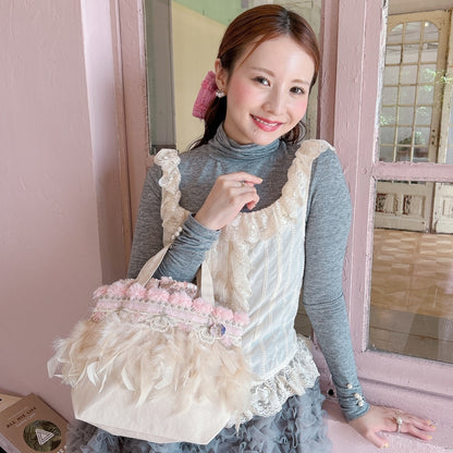 巾着＆トートSET Pom Pom Bunny