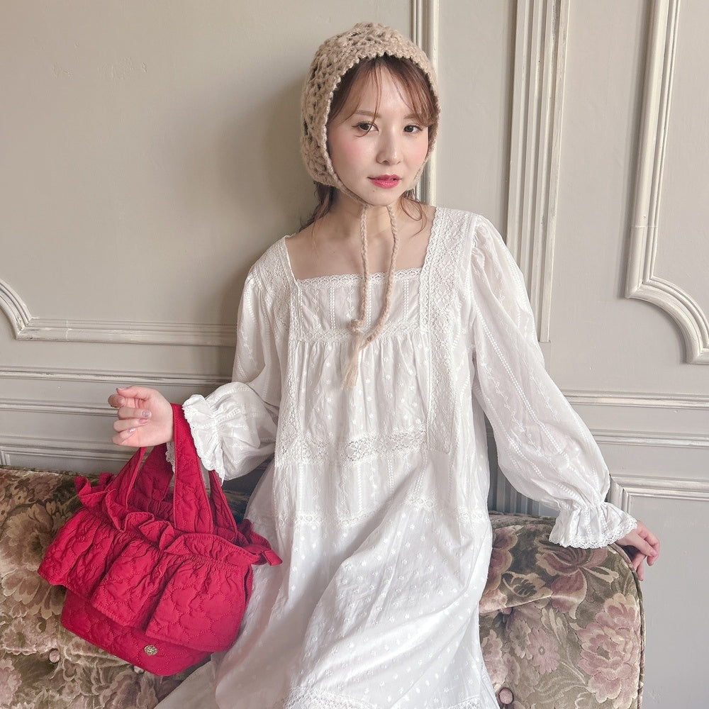 ★コットンレースDollyワンピース